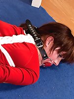 Katarina handcuffed and dogy-bone gagged