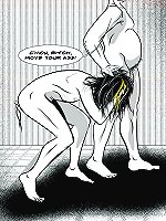 Fat guy dominates a cute babe