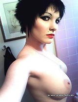 Nice photo gallery of punk Arabella doing her vanity shots