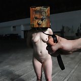 Submissive flogged and hard fucked